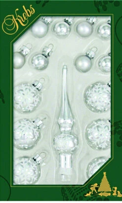 Christmas By Krebs Mini Trimsets With Topper - Silver