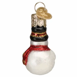 Gumdrop Mini Snowman Glass Ornament -Country Christmas Loft g5ptnqkgx218tfmz0htx