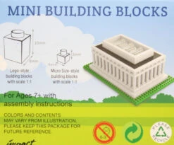 Mini Building Blocks - Lincoln Memorial -Country Christmas Loft g8nduquaz8xbi1isbzmq