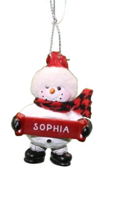 Cozy Snowman Ornament (Letters S - Z) - -Country Christmas Loft gioe3diybkoufynj4mgh
