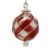 Blown Glass With Golden Swirl Rib Ornament - Red -Country Christmas Loft gkgaladwnymv7te4xsk2