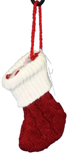 Abbott Knitted Red And White Stocking Ornament -Country Christmas Loft glu6rotdc3myg0uuixnj
