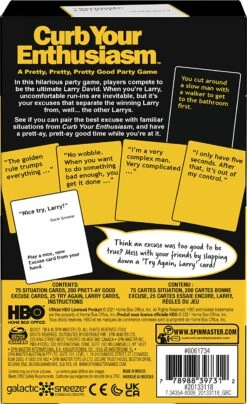 SpinMaster Curb Your Enthusiasm - A Pretty, Pretty, Pretty Good Party Game -Country Christmas Loft gmf3nif3fvcds12ypfnw