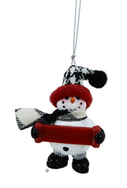 Cozy Snowman Blank Ornament - 4 Cozy Snowman Blank Ornament - - Image 2