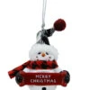 Cozy Snowman Ornament - Merry Christmas