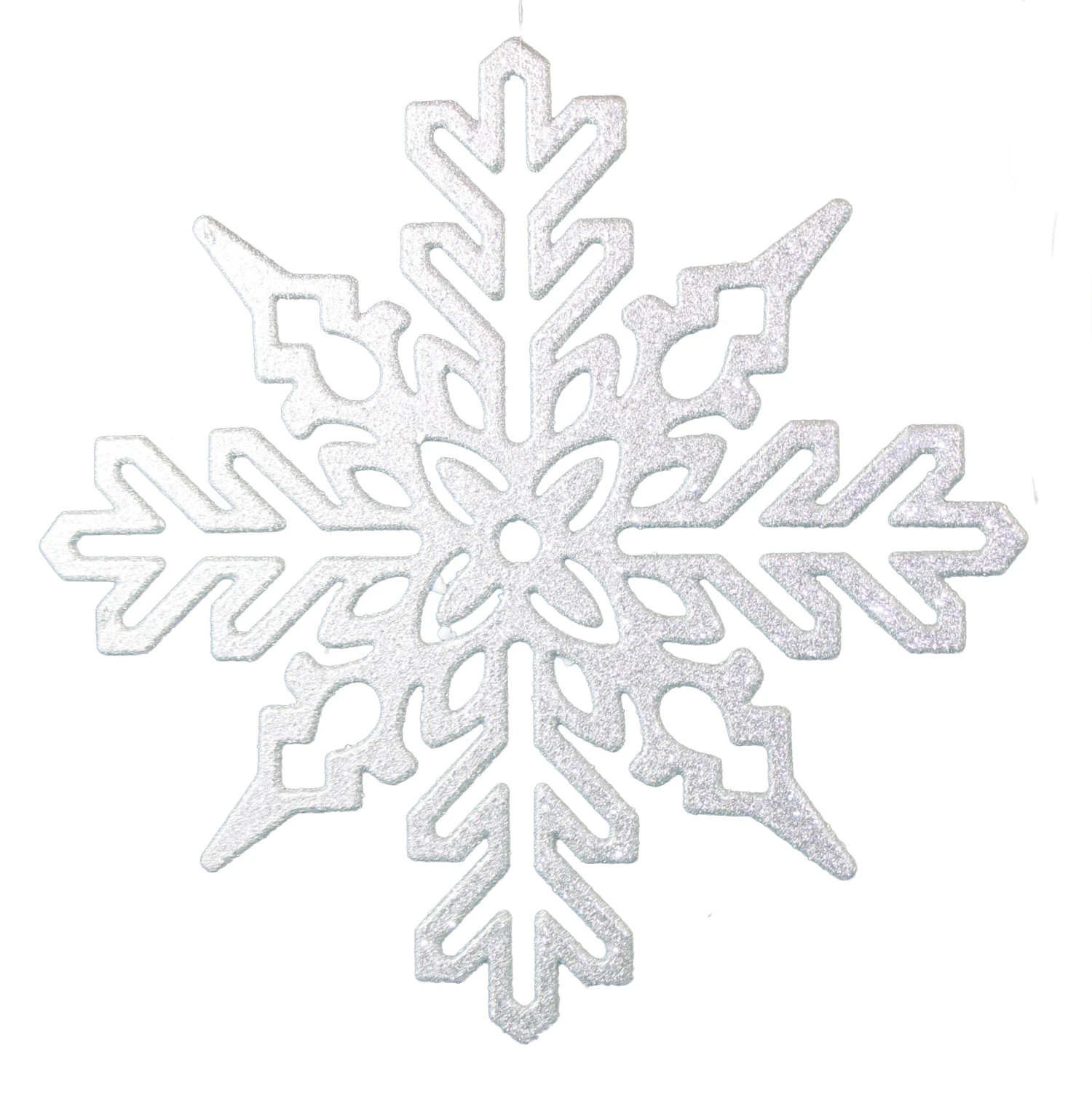 Glitter Snowflake 11 Inch Ornament - Heavy Sparkle - Die Cut 3 Glitter Snowflake 11 Inch Ornament - Heavy Sparkle - Die Cut