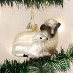 Sheep With Lamb Glass Blown Ornament 16 Sheep With Lamb Glass Blown Ornament -Country Christmas Loft hrpnbruwx3en7ngica73