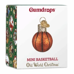 Gumdrop Mini Basketball Glass Ornament -Country Christmas Loft hsdvvmn2bpavmaphksby