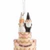Couple On Wedding Cake Ornament - Just Married -Country Christmas Loft hstnsjjfks8elerl31ri