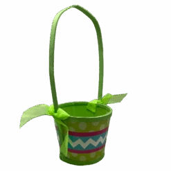 Basket Chevron/Dots Green - Green