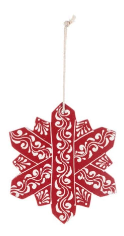 Hand Painted Snowflake Ornament - -Country Christmas Loft hvqt1fk6p1qevgq0c2lt