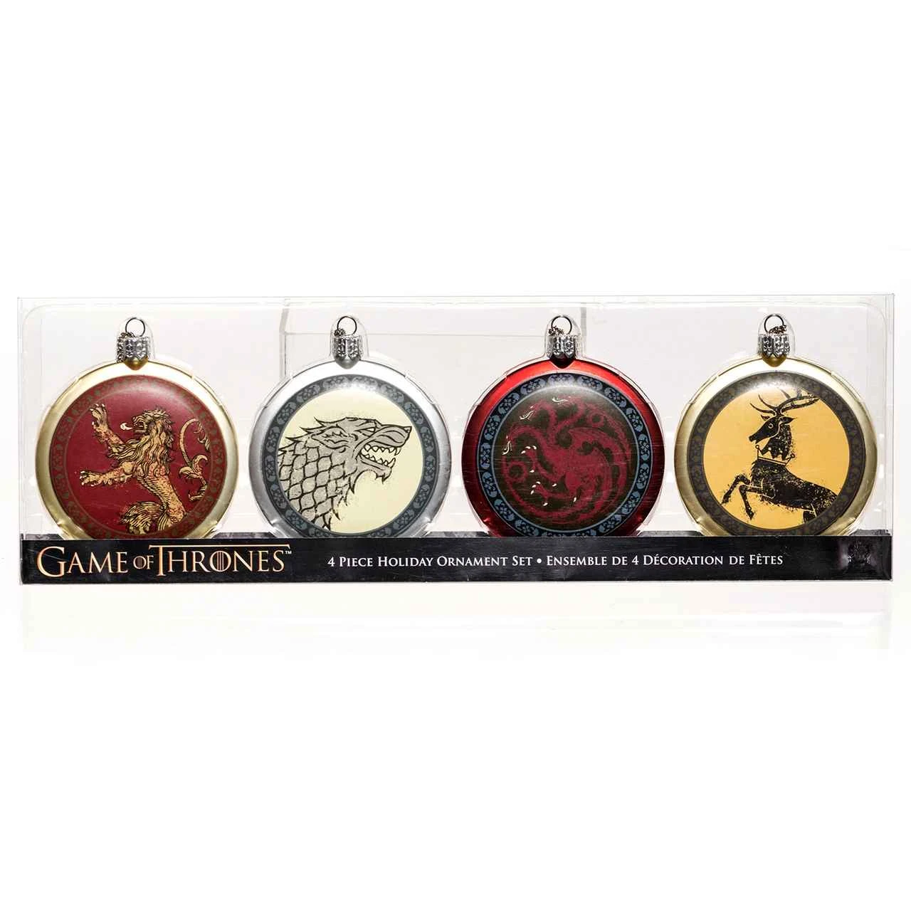 Kurt Adler Game Of Thrones Disc Ornaments - 4 Piece Box Set 3 Kurt Adler Game Of Thrones Disc Ornaments - 4 Piece Box Set