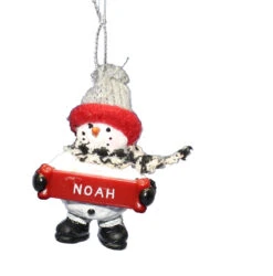 Cozy Snowman Ornament (Letters G - R) - -Country Christmas Loft i5doiumavkejkhv6qvvt
