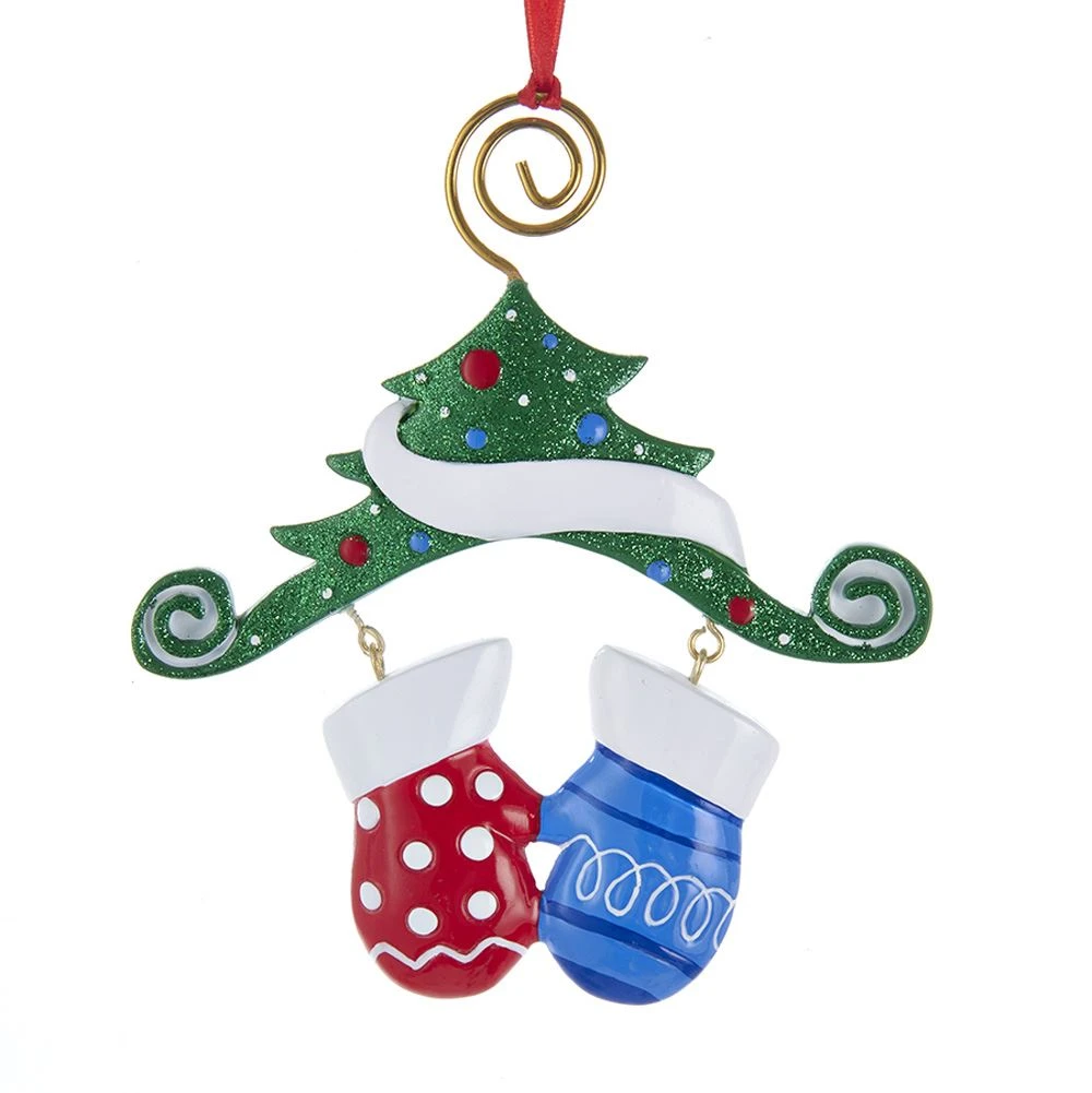Kurt Adler Dangling Mittens Family Ornament- Family Of 2 3 Kurt Adler Dangling Mittens Family Ornament- Family Of 2