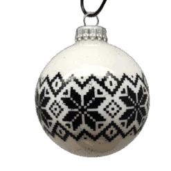 Krebs Value Glass Ornament 4 Pack - Nordic Snowflakes 7 Krebs Value Glass Ornament 4 Pack - Nordic Snowflakes -Country Christmas Loft ikitictgk7595aur8jal
