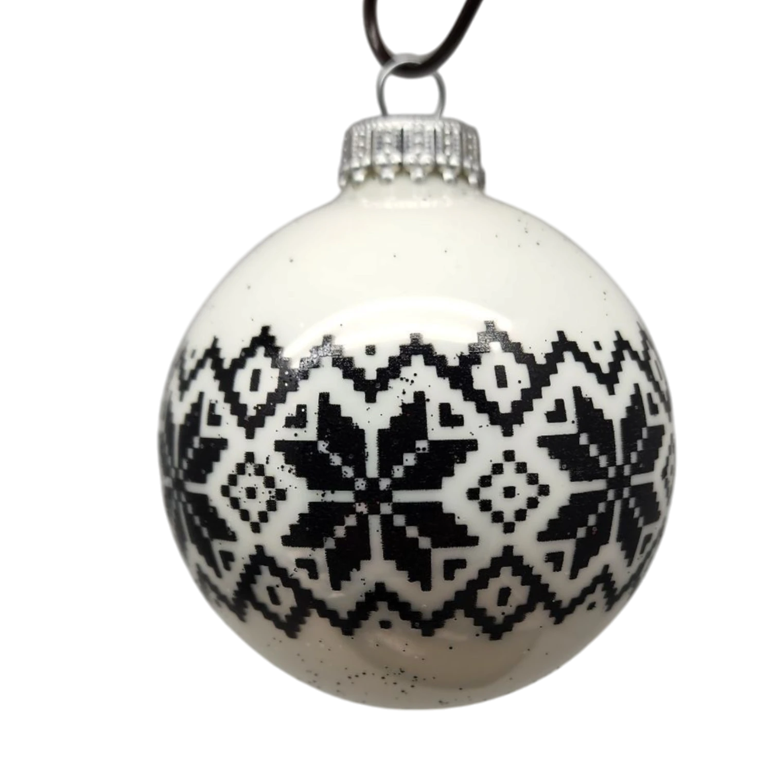 Krebs Value Glass Ornament 4 Pack - Nordic Snowflakes 5 Krebs Value Glass Ornament 4 Pack - Nordic Snowflakes - Image 3
