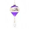 Inverted Glass Triangle With Gold Accents - Organic Purple -Country Christmas Loft ikvoet1ocrdoxrsk3xap