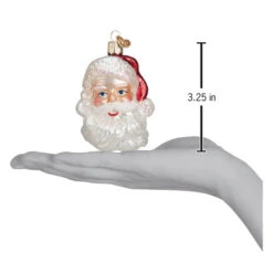 Mid Century Santa Head Glass Ornament -Country Christmas Loft iqgtsl9sxklvexxqmnw0