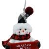 Cozy Snowman Ornament - Grandpa I ♥ You -Country Christmas Loft irrmksj7zzrqzovlxwl6