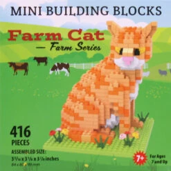 Mini Building Blocks - Farm Series - Cat