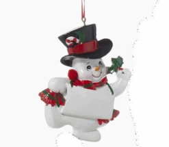 Kurt Adler Snow Kid Ornament - Boy - Top Hat