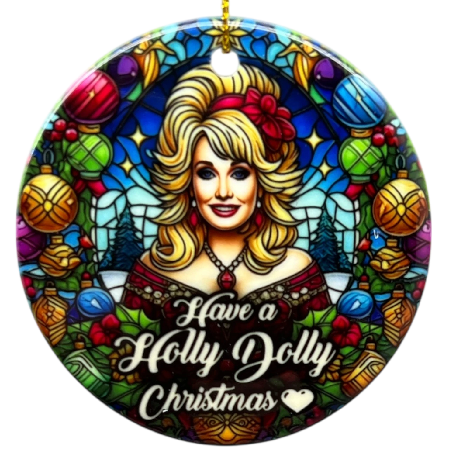 Have A Holly Dolly Christmas Ornament 3 Have A Holly Dolly Christmas Ornament