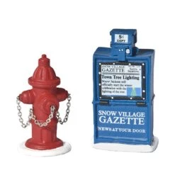 Department 56 Fire Hydrant And Newspaper Box -Country Christmas Loft iufmn5b7zjpiq0cct8fr