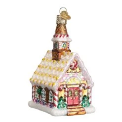 Gingerbread Church Glass Ornament -Country Christmas Loft iv6rjqvdxgcikxnb3xrn