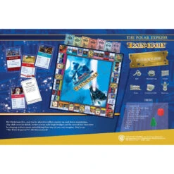 The Polar Express Train Opoly Board Game -Country Christmas Loft iyim94tyjhu07fe9jgcj