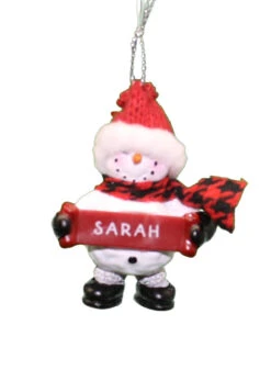 Cozy Snowman Ornament (Letters S - Z) - -Country Christmas Loft j0tmssfxgfjmwfpvw7xv