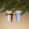Toasty Warm Snowman Ornament - -Country Christmas Loft j1ofam4i8nn354n4wesi
