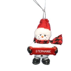 Cozy Snowman Ornament (Letters S - Z) - -Country Christmas Loft jbgxpzxmmnkb5fdsdvfj