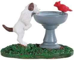 Lemax Dog At The Water Fountain -Country Christmas Loft jdnw3gpasvaq5tsmo56f