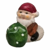 Decoris Terracotta Gnome With Mushroom - Green -Country Christmas Loft jffuto4dw5b491tby6bs