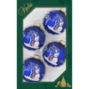 Bell Ringer Snowman On Blue - Glass Ball Ornaments -Country Christmas Loft jgxl5iwnuldusaksgg4r