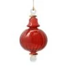 Organic Luster Ribbed Sphere With Gold Trim - Red 2 Organic Luster Ribbed Sphere With Gold Trim - Red -Country Christmas Loft jh3nsnl0tmgr1ybmgydu