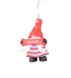Personalized Gnome Ornament (Letters J-P) - Kaylee