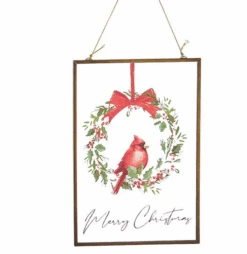 Kurt Adler Glass Plate With Cardinal Ornament - -Country Christmas Loft jsectg4bet4wsa3dkl9h