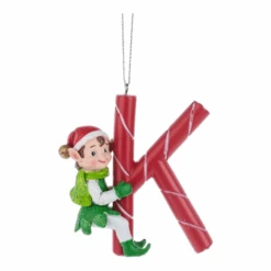 Kindness Elves Monogram Ornament - -Country Christmas Loft jxe0lehtenpqhc0hgbwl