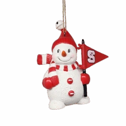 STERLING NC State Snowman Ornament