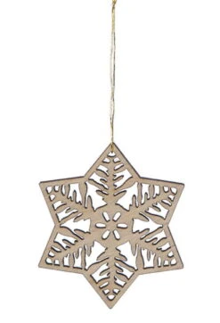 Laser Cut Wood Snowflake Ornament - Style 3 -Country Christmas Loft kabi4i01tz1lzkqi5b3e 1
