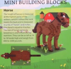 Mini Building Blocks - Farm Series - Horse -Country Christmas Loft kacrios9ts8efh2cpvyl