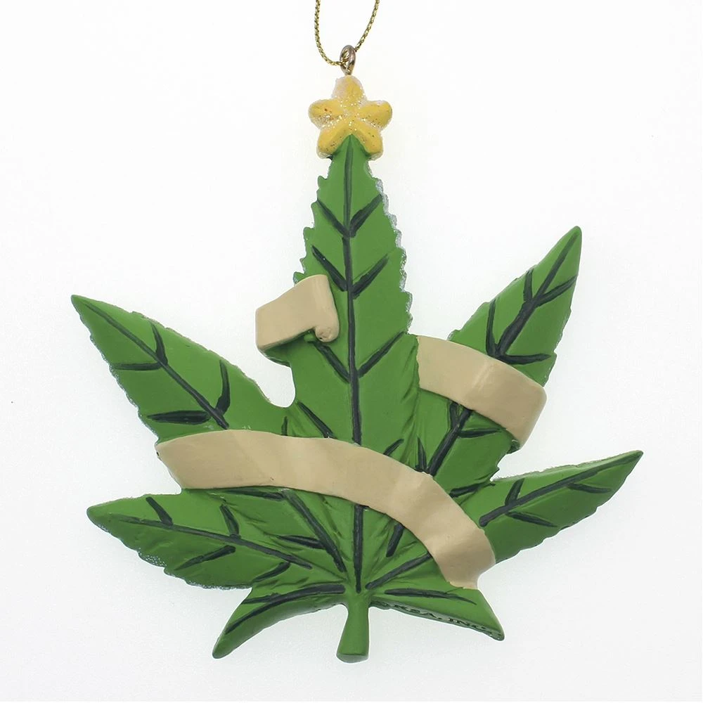 Kurt Adler Happy Holidaze Cannabis Leaf Ornament 5 Kurt Adler Happy Holidaze Cannabis Leaf Ornament - Image 3