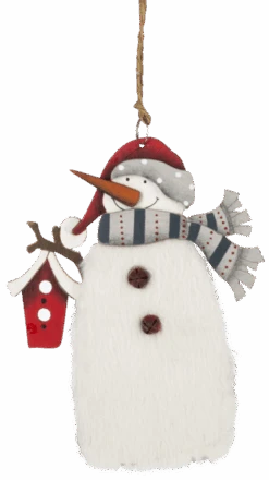 Fuzzy Snowman Ornament - -Country Christmas Loft kg9aa2urpnmzeaogls4u