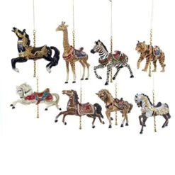 Kurt Adler Resin Carousel Assortment Ornament - Knights Horse -Country Christmas Loft kg9akmbyezvg3ezibsfq