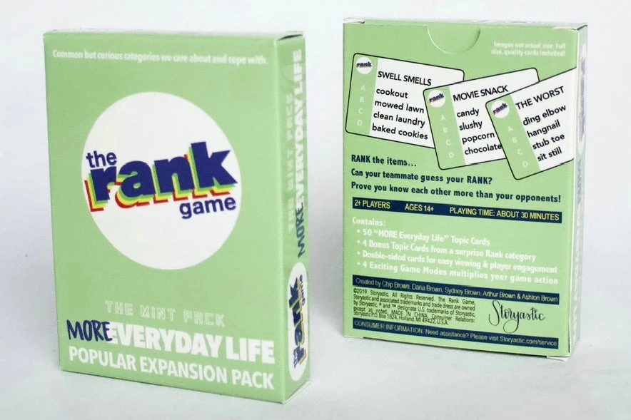 The Rank Game Expansion Pack: MORE Everyday Life (Mint Pack) 4 The Rank Game Expansion Pack: MORE Everyday Life (Mint Pack) - Image 2