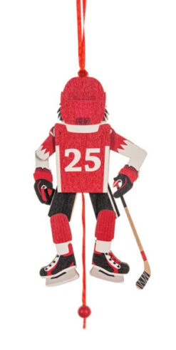 Hockey Player Pulltoy Ornament -Country Christmas Loft km8r5pw4kub7d7kzxkhf