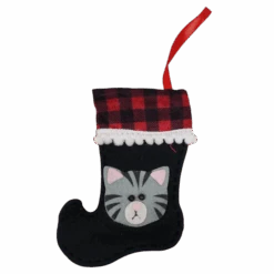 Kitty Mini Stocking Ornament - Tabby