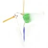 Feeding Hummingbird - Green Wing - Egyptian Glass Ornament -Country Christmas Loft kwnat6sqsbrq1nkowcv6