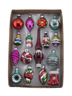 Kurt Adler Early Years Miniature Glass Ornament 12 Piece Set -Country Christmas Loft kybd1334qnjqxccn4zto